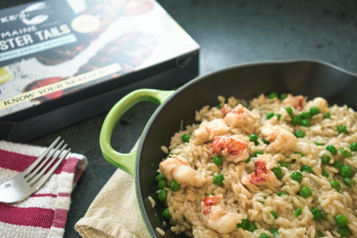 Lobster &amp; Pea Risotto
&ndash;  Luke's Lobster