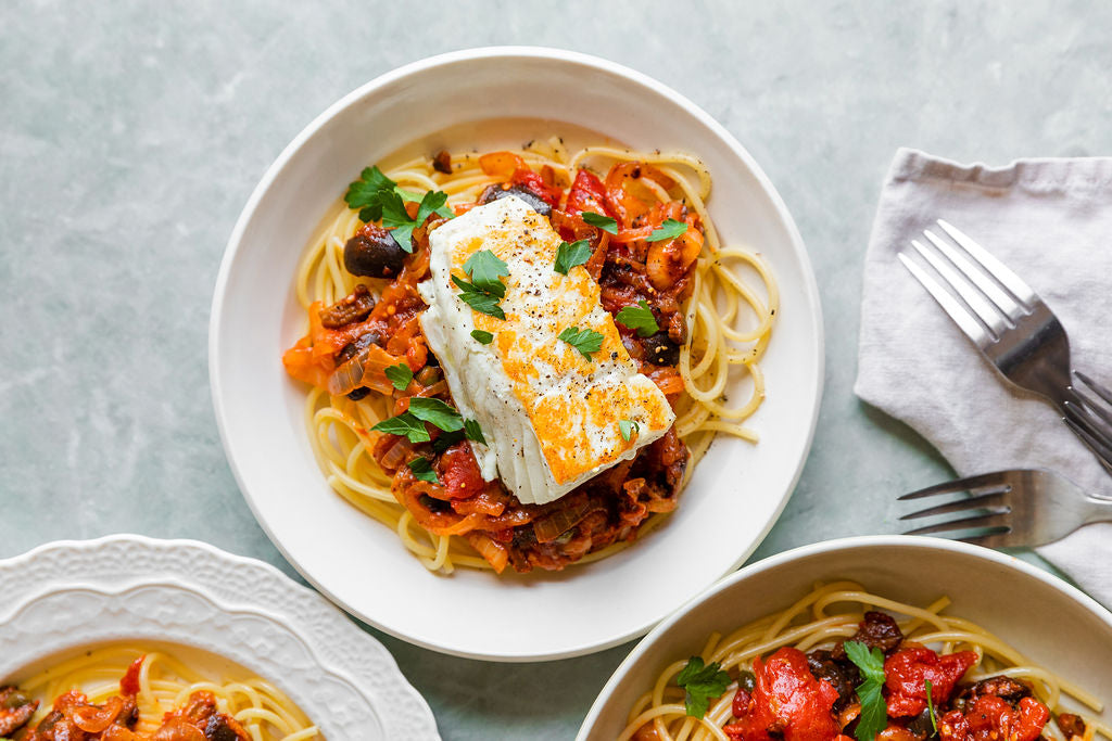 Halibut Puttanesca – Luke's Lobster