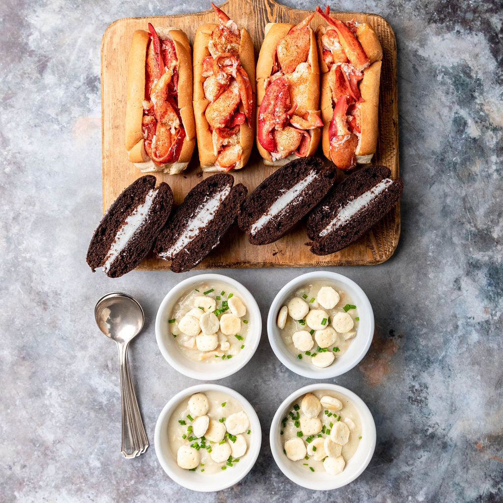 Load image into Gallery viewer, Lobster Roll + Clam Chowder Kit
