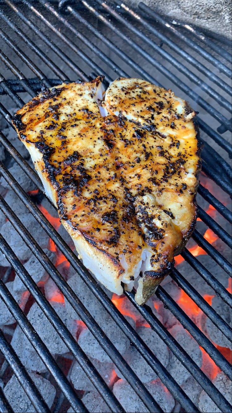 Grilled Halibut With Urfa Chili Butter