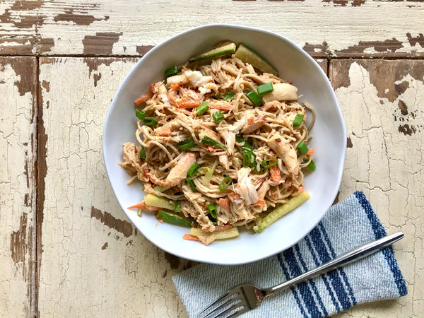 Peanut Lime Soba Noodles With Jonah Crab