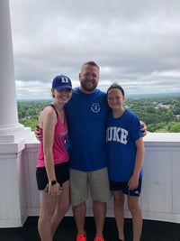 Kevin Bowen, pictured with his two daughters
