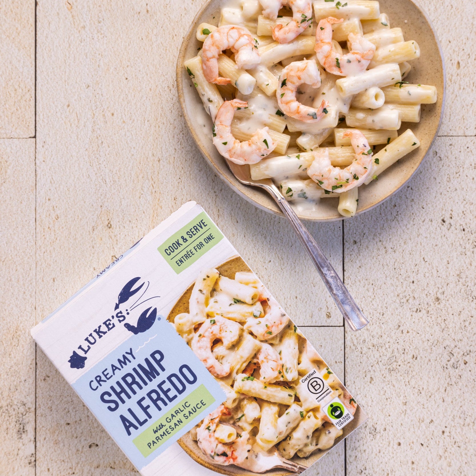 Rigatoni Shrimp Alfredo - Serves 1 – Luke's Lobster