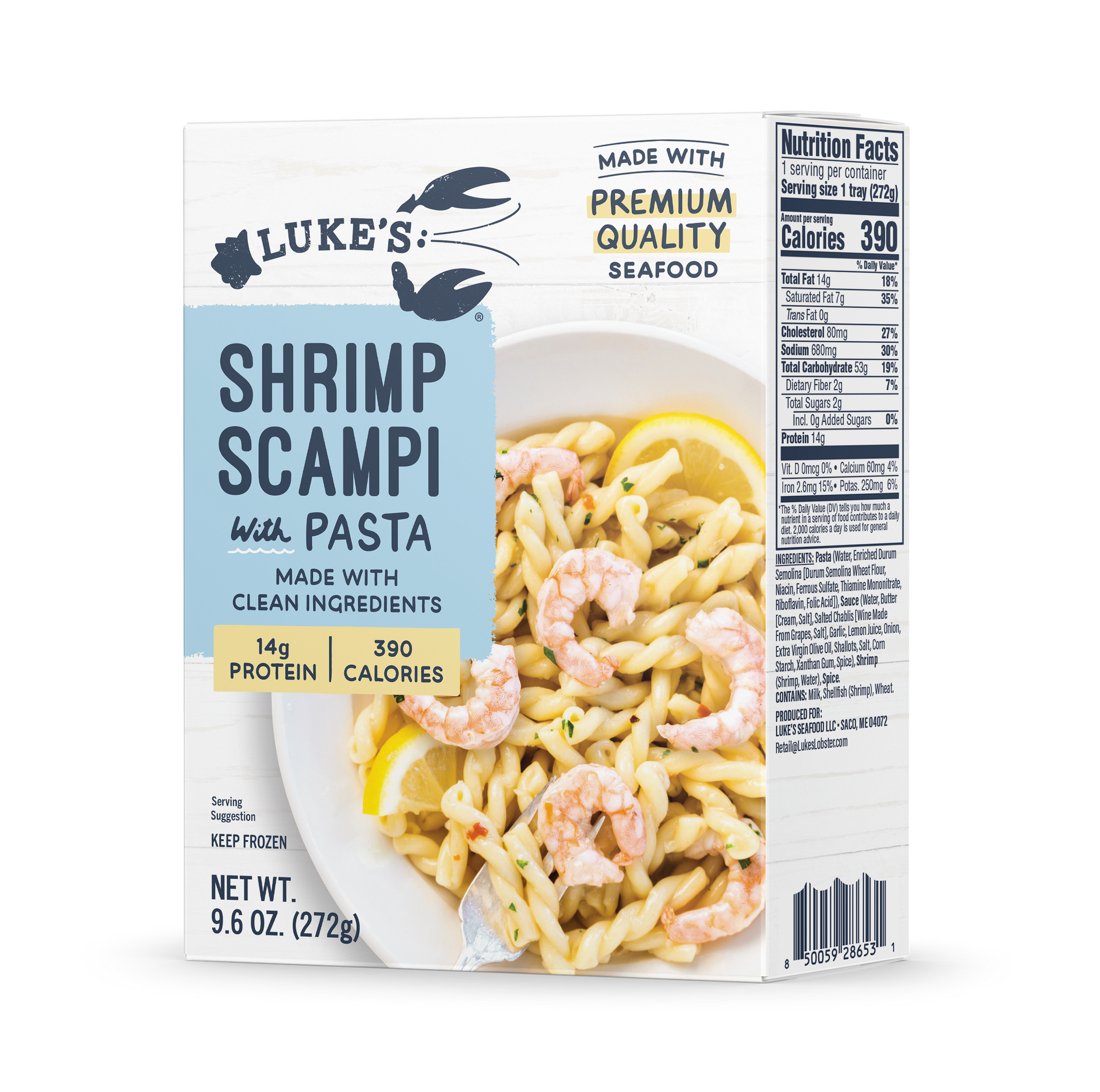Load image into Gallery viewer, Shrimp Scampi with Pasta - Serves 1
